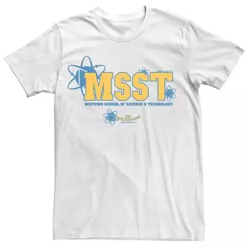 Мужская футболка Midtown School of Science and Technology с изображением Человека-паука Marvel, White Licensed Character, белый