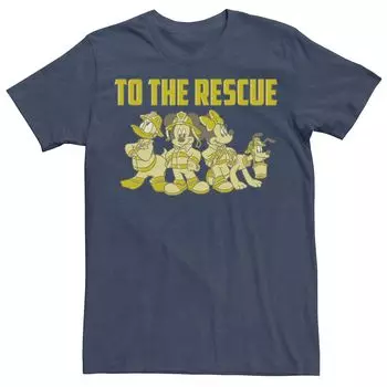 Мужская футболка «Микки и друзья Firefighters To The Rescue» Disney