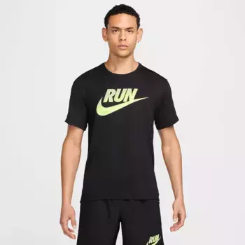Мужская футболка Miler Run Energy Nike, чёрный