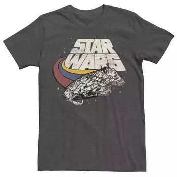 Мужская футболка Millennium Falcon с тремя полосками Star Wars