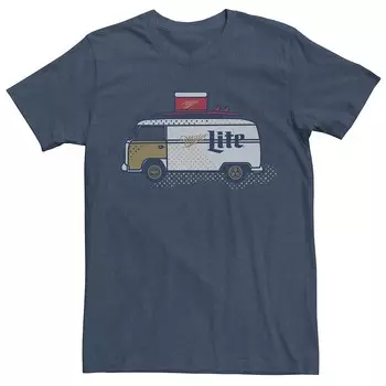 Мужская футболка Miller Lite Surf Van Licensed Character, цвет Navy Heather