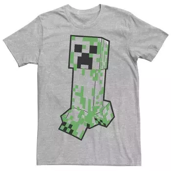 Мужская футболка Minecraft Creeper Creepin Walker Mob Licensed Character