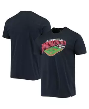 Мужская футболка minnesota twins localized super rival цвета меланжа темно-синего цвета '47 Brand, темно-синий