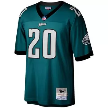 Мужская футболка Mitchell & Ness Brian Dawkins Midnight Green Philadelphia Eagles 1996 Legacy Replica Джерси
