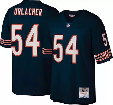 Мужская футболка Mitchell & Ness Chicago Bears Брайана Урлахера № 54, 2001 г.