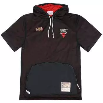 Мужская футболка Mitchell & ness Chicago Bulls с капюшоном Mitchell And Ness, черный