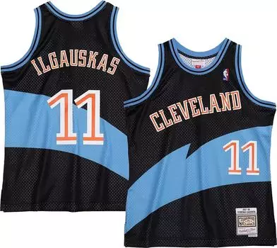 Мужская футболка Mitchell & Ness Cleveland Cavaliers 1997 Жидрунаса Илгаускаса № 11 Swingman