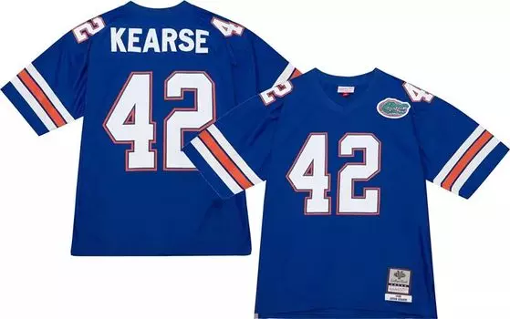 Мужская футболка Mitchell & Ness Florida Gators Jevon Kearse № 42, синяя копия 1996 года