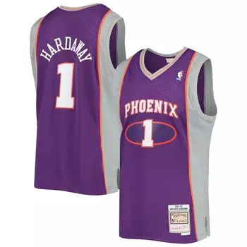 Мужская футболка Mitchell & Ness Penny Hardaway Purple Phoenix Suns 2001-2002 из аутентичной классики лиственных пород Swingman