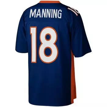Мужская футболка Mitchell & Ness Peyton Manning Navy Denver Broncos 2015 Legacy Replica Jersey