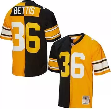 Мужская футболка Mitchell & Ness Pittsburgh Steelers Jerome Bettis № 36 1996 года сплит-возврата