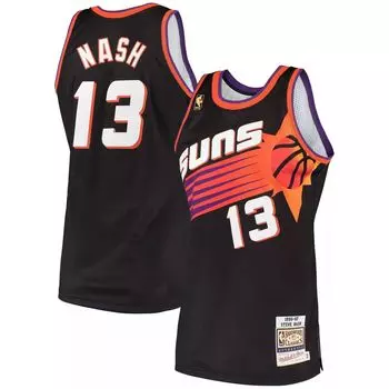 Мужская футболка Mitchell & Ness Steve Nash Black Phoenix Suns 1996 Hardwood Classics Authentic Jersey