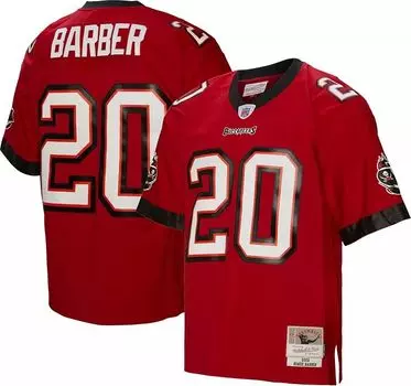 Мужская футболка Mitchell & Ness Tampa Bay Buccaneers Ronde Barber # 20, 2002, красная футболка
