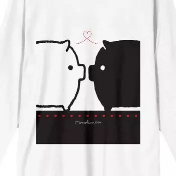 Мужская футболка Monokuro Boo Pigs & Heart с длинными рукавами и рисунком Licensed Character