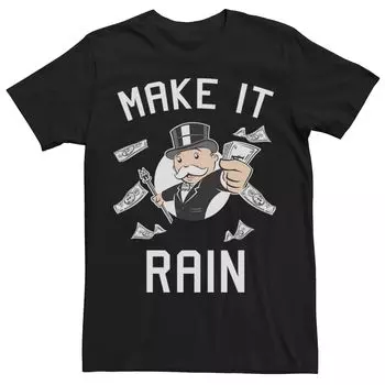 Мужская футболка Monopoly Make It Rain Licensed Character