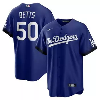 Мужская футболка Mookie Betts Royal Los Angeles Dodgers City Connect Replica Player Nike