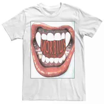 Мужская футболка Morbius The Living Vampire Teeth Marvel