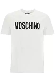 Мужская футболка Moschino с принтом логотипа, белый