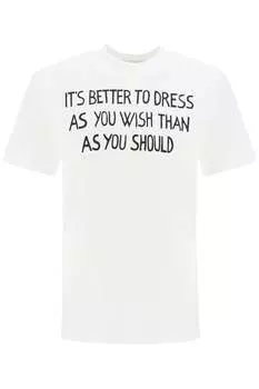 Мужская футболка Moschino с принтом в виде букв, белый