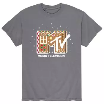 Мужская футболка MTV Classic с имбирным пряником и логотипом Licensed Character