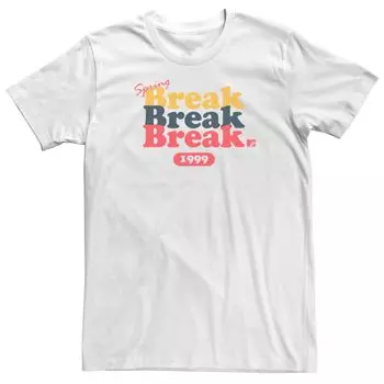 Мужская футболка MTV Retro Spring Break 1999 с короткими рукавами Licensed Character