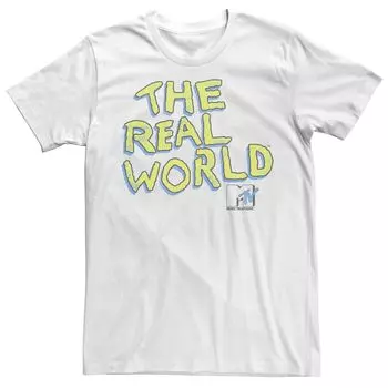 Мужская футболка MTV The Real World поп-цвета с короткими рукавами Licensed Character