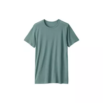 Мужская футболка Muji из лиоцелла с круглым вырезом и короткими рукавами, серый