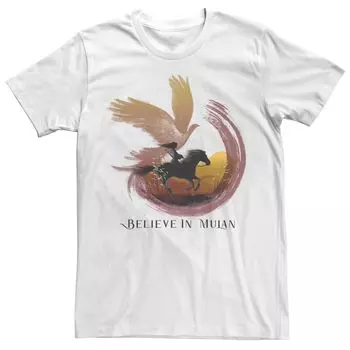 Мужская футболка Mulan Believe Silhouette Licensed Character