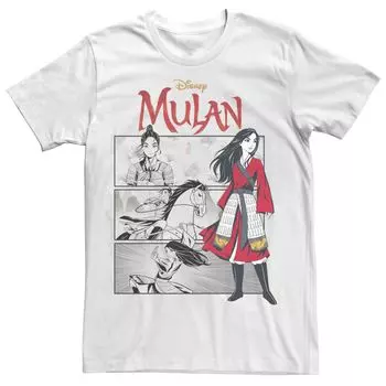 Мужская футболка Mulan Live Action с панелями в виде комиксов Disney