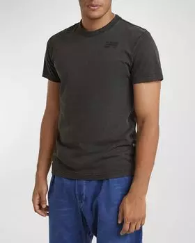 Мужская футболка Musa Stencil, окрашенная пигментом G-STAR RAW, цвет Dk Black Gd