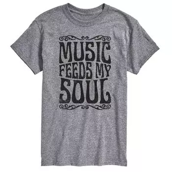 Мужская футболка Music Feeds My Soul Licensed Character