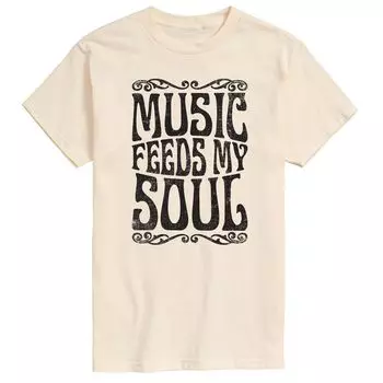 Мужская футболка Music Feeds My Soul Licensed Character