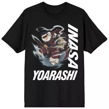 Мужская футболка My Hero Academia Inasa Yoarashi Licensed Character, черный