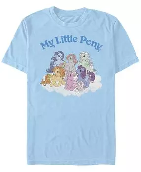 Мужская футболка my little pony group с круглым вырезом и короткими рукавами Fifth Sun, светло-синий