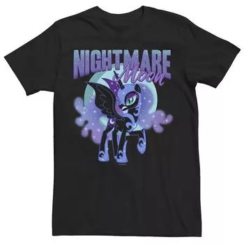 Мужская футболка My Little Pony Nightmare Moon Licensed Character, черный