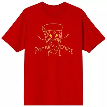 Мужская футболка My Pizza Day Happy Pizza Licensed Character, красный