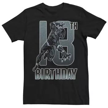Мужская футболка на 18-летие Marvel Black Panther Licensed Character