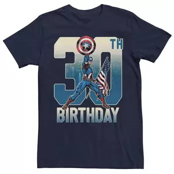 Мужская футболка на 30-летие Капитана Америки Marvel Licensed Character