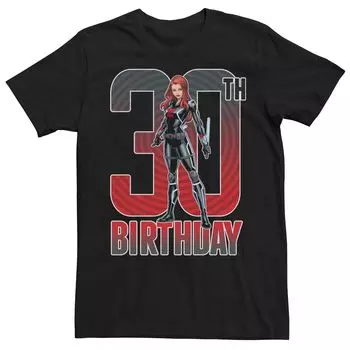 Мужская футболка на 30-летие Marvel Black Widow Licensed Character