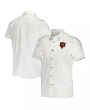 Мужская футболка на пуговицах nfl x darius rucker collection by white chicago bears woven на пуговицах Fanatics, белый