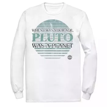 Мужская футболка NASA My Age Pluto Was A Planet Licensed Character