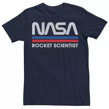 Мужская футболка NASA Rocket Scientist в винтажную полоску с логотипом Licensed Character