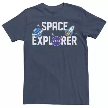 Мужская футболка NASA Space Explorer с эмодзи Licensed Character