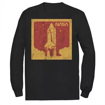 Мужская футболка NASA Up In Smoke с длинными рукавами и рисунком Licensed Character