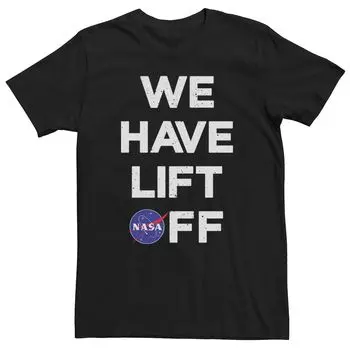 Мужская футболка NASA We Have Lift Off с текстовым логотипом Licensed Character