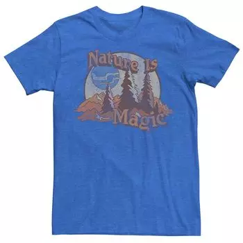 Мужская футболка Nature Is Magic с горами и деревьями в форме круга Licensed Character
