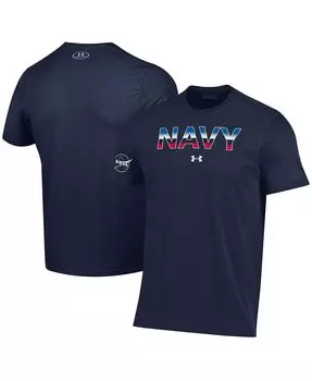 Мужская футболка navy navy midshipmen 2022 special games nasa Under Armour, синий