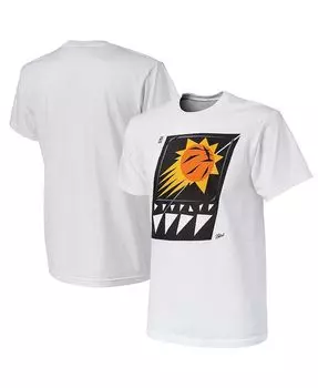 Мужская футболка NBA x Naturel White Phoenix Suns No Caller ID NBA Exclusive Collection, белый