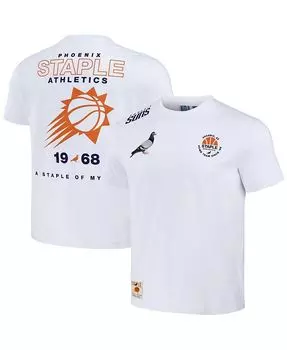 Мужская футболка NBA x White с эффектом потертости Phoenix Suns Home Team Staple, белый