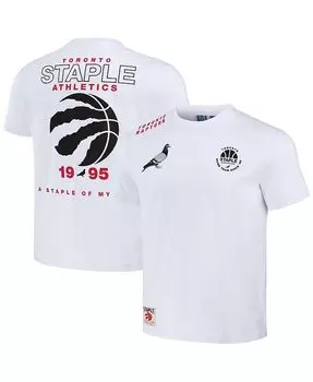Мужская футболка NBA x White с эффектом потертости Toronto Raptors Home Team Staple, белый